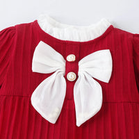 Load image into Gallery viewer, Baby Girls Bow Rompers Wholesale 23020636
