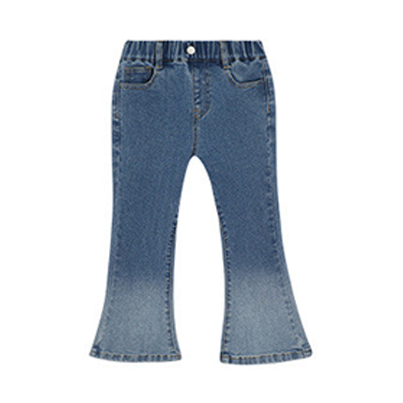 Baby Kid Girls Color-blocking Jeans Wholesale 230206371