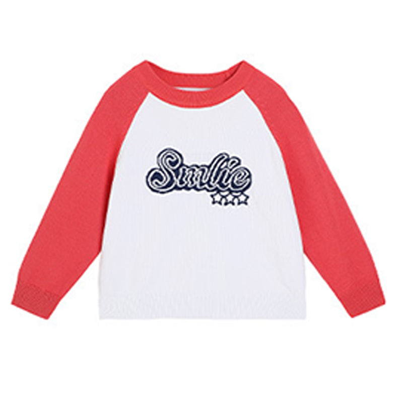 Baby Kid Girls Letters Color-blocking Sweaters Wholesale 230206375