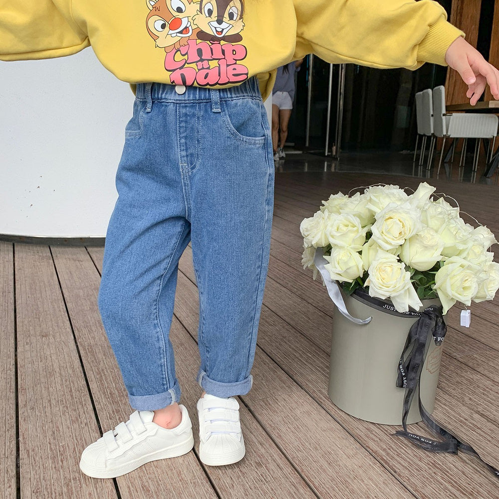 Baby Kid Girls Solid Color Jeans Wholesale 230206379