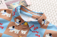Load image into Gallery viewer, 2 Pieces Set Baby Kid Boys Letters Animals Cartoon Print Shirts And Striped Pants Wholesale 230206388
