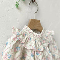 Load image into Gallery viewer, Baby Girls Flower Print Rompers Wholesale 230206430
