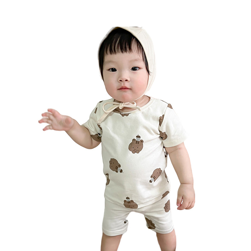 2 Pieces Set Baby Unisex Cartoon T-Shirts And Shorts Wholesale 230206432
