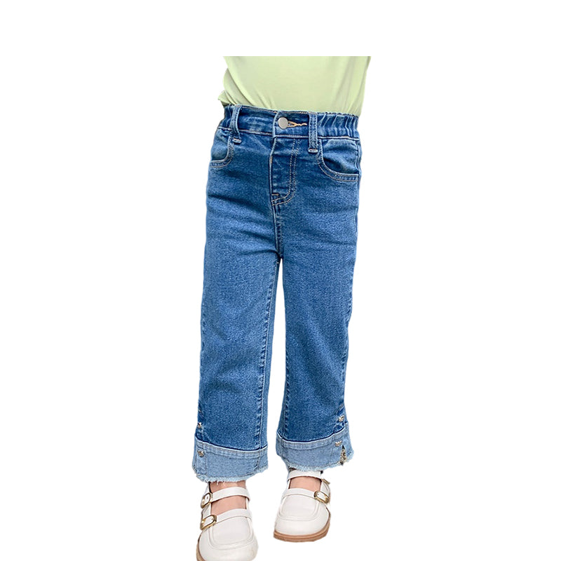 Baby Kid Girls Solid Color Jeans Wholesale 230206442