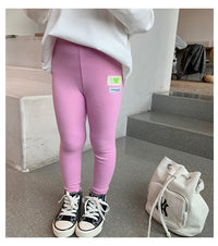 Load image into Gallery viewer, Baby Kid Girls Solid Color Cartoon Pants Leggings Wholesale 230206443
