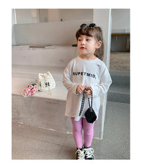 Load image into Gallery viewer, Baby Kid Girls Solid Color Cartoon Pants Leggings Wholesale 230206443
