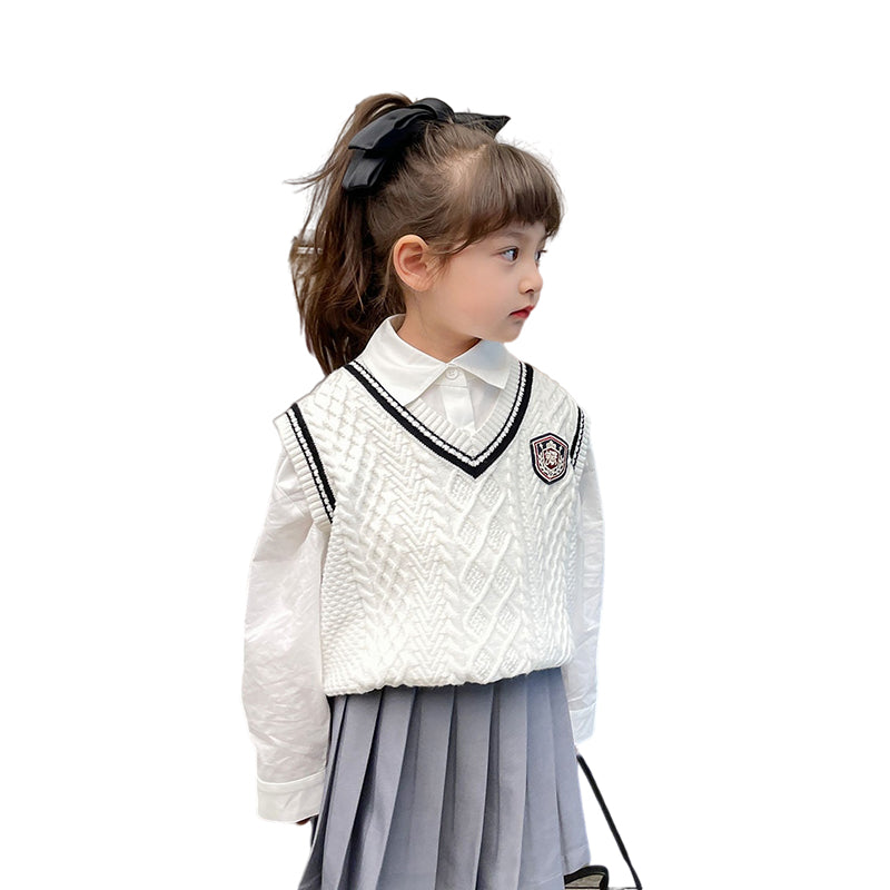 Baby Kid Big Kid Girls Crochet Embroidered Vests Waistcoats Wholesale 230206461