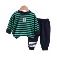 Load image into Gallery viewer, 2 Pieces Set Baby Kid Boys Striped Tops And Pants Wholesale 230206479

