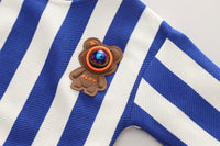 Load image into Gallery viewer, 2 Pieces Set Baby Kid Boys Striped Tops And Solid Color Jeans Wholesale 230206480
