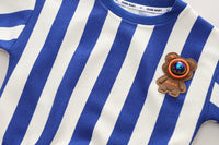 Load image into Gallery viewer, 2 Pieces Set Baby Kid Boys Striped Tops And Solid Color Jeans Wholesale 230206480
