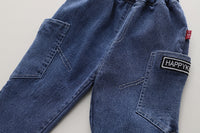 Load image into Gallery viewer, 3 Pieces Set Baby Kid Boys Checked Shirts Cartoon Vests Waistcoats And Letters Jeans Wholesale 230206485
