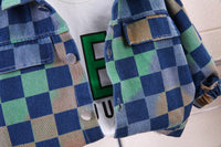 Load image into Gallery viewer, 3 Pieces Set Baby Kid Boys Letters Tops Checked Jackets Outwears And Pants Wholesale 230206488
