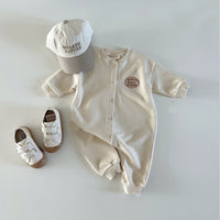 Load image into Gallery viewer, Baby Unisex Letters Embroidered Jumpsuits Wholesale 230206493
