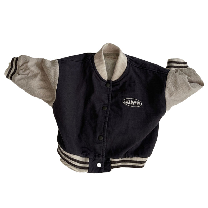 Baby Boys Letters Color-blocking Embroidered Jackets Outwears Wholesale 230206500