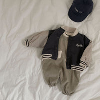 Load image into Gallery viewer, Baby Boys Letters Color-blocking Embroidered Jackets Outwears Wholesale 230206500
