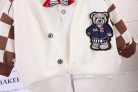 Load image into Gallery viewer, 3 Pieces Set Baby Kid Boys Solid Color Polo Shirts Checked Jackets Outwears And Color-blocking Pants Wholesale 230206501
