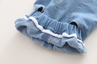 Load image into Gallery viewer, 2 Pieces Set Baby Kid Boys Striped Letters Cartoon Embroidered Polo Shirts And Solid Color Jeans Wholesale 230206503
