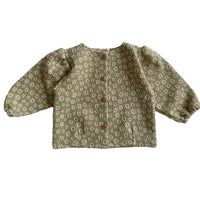 Load image into Gallery viewer, Baby Girls Solid Color Flower Print Tops Wholesale 230206515
