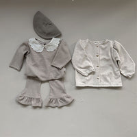 Load image into Gallery viewer, Baby Girls Solid Color Flower Print Tops Wholesale 230206515
