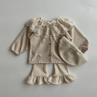 Load image into Gallery viewer, Baby Girls Solid Color Flower Print Tops Wholesale 230206515
