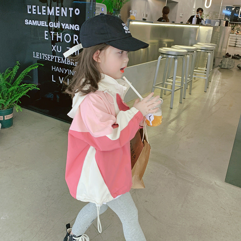 Baby Kid Girls Color-blocking Jackets Outwears Wholesale 23020660