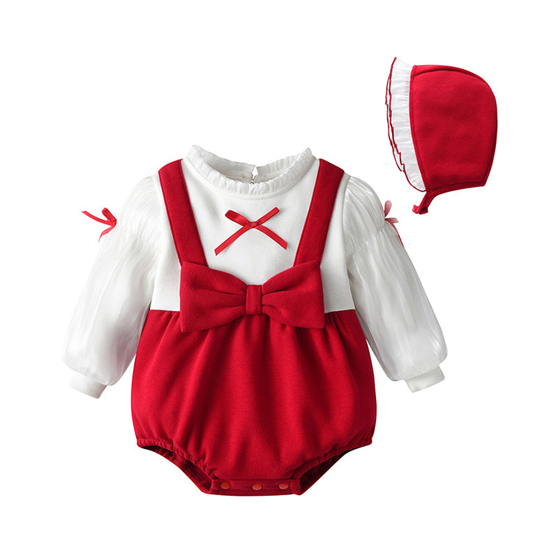 Baby Girls Bow Rompers Wholesale 23020664