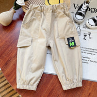 Load image into Gallery viewer, 2 Pieces Set Baby Kid Boys Striped Shirts And Letters Pants Wholesale 23020688
