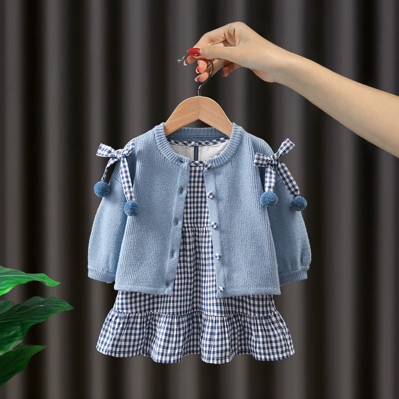 Baby Kid Girls Bow Crochet Cardigan Wholesale 23020806