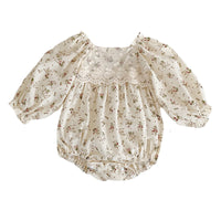 Load image into Gallery viewer, Baby Girls Flower Print Rompers Wholesale 23020807
