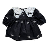 Load image into Gallery viewer, Baby Girls Flower Embroidered Rompers Wholesale 23020816
