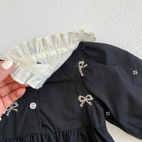 Load image into Gallery viewer, Baby Girls Flower Embroidered Rompers Wholesale 23020816
