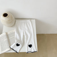 Load image into Gallery viewer, 2 Pieces Set Baby Girls Color-blocking Rompers Love heart And Embroidered Pants Wholesale 23020817
