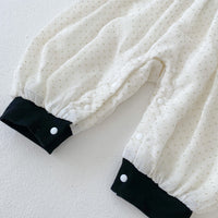 Load image into Gallery viewer, 2 Pieces Set Baby Girls Color-blocking Rompers Love heart And Embroidered Pants Wholesale 23020817
