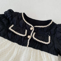 Load image into Gallery viewer, 2 Pieces Set Baby Girls Color-blocking Rompers Love heart And Embroidered Pants Wholesale 23020817
