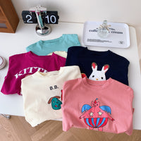 Load image into Gallery viewer, Baby Kid Girls Letters Cartoon Expression Tops Wholesale 230208173
