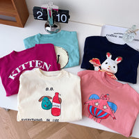 Load image into Gallery viewer, Baby Kid Girls Letters Cartoon Expression Tops Wholesale 230208173
