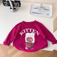 Load image into Gallery viewer, Baby Kid Girls Letters Cartoon Expression Tops Wholesale 230208173
