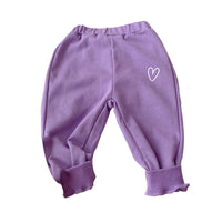 Load image into Gallery viewer, Baby Kid Girls Solid Color Love heart Pants Wholesale 230208175

