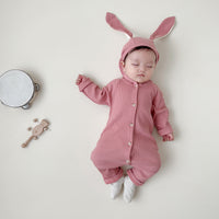 Load image into Gallery viewer, Baby Girls Cartoon Muslin&amp;Ribbed Jumpsuits Wholesale 23020822
