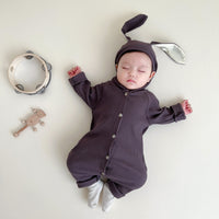 Load image into Gallery viewer, Baby Girls Cartoon Muslin&amp;Ribbed Jumpsuits Wholesale 23020822
