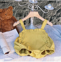 Load image into Gallery viewer, 2 Pieces Set Baby Girls Lace Tops And Solid Color Rompers Wholesale 230208241
