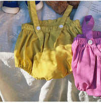 Load image into Gallery viewer, 2 Pieces Set Baby Girls Lace Tops And Solid Color Rompers Wholesale 230208241
