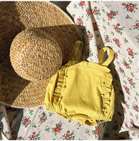 Load image into Gallery viewer, 2 Pieces Set Baby Girls Lace Tops And Solid Color Rompers Wholesale 230208241
