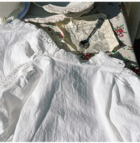 Load image into Gallery viewer, 2 Pieces Set Baby Girls Lace Tops And Solid Color Rompers Wholesale 230208241
