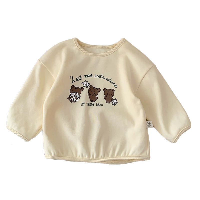 Baby Unisex Letters Animals Cartoon Print Tops Wholesale 230208256