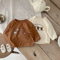 Load image into Gallery viewer, Baby Unisex Letters Animals Cartoon Print Tops Wholesale 230208256
