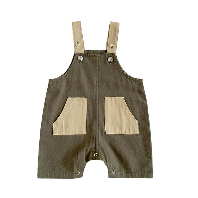 Baby Unisex Color-blocking Jumpsuits Wholesale 230208263