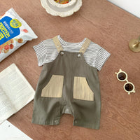 Load image into Gallery viewer, Baby Unisex Color-blocking Jumpsuits Wholesale 230208263
