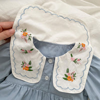 Load image into Gallery viewer, Baby Girls Flower Embroidered Rompers Wholesale 230208278
