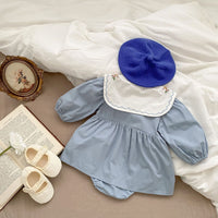 Load image into Gallery viewer, Baby Girls Flower Embroidered Rompers Wholesale 230208278
